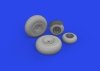 Eduard 6481028 B-24J wheels HOBBY BOSS 1/48